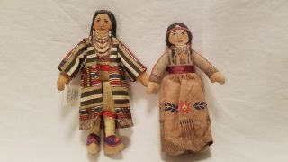 Hallmark Chief Joseph Cloth Collectible Doll 1979 And Madien Doll.