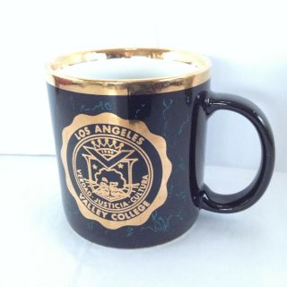 Los Angeles Valley College Coffee Cup Mug American School Collectible Black Gold