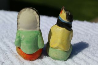 Vintage Sitting Indian Couple Salt and Pepper Shakers - Japan 3