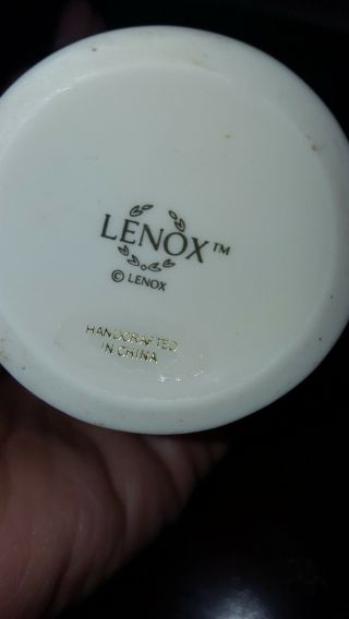 Small Lenox Bud Vase Rose Ivory Gold Trim 4