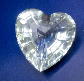 Swarovski Crystal Heart Shaped Paperweight Figurine