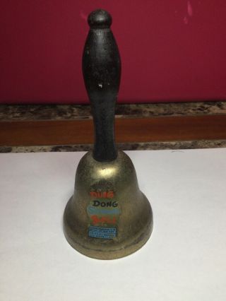 Vintage N.  N.  Hill Brass Co.  Ding Dong School Bell -