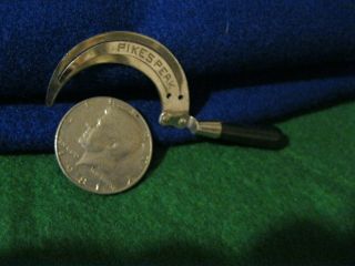 Old Vintage Salesman Sample Size Miniature Sickle Reaper Tool Marked Pikes Peak