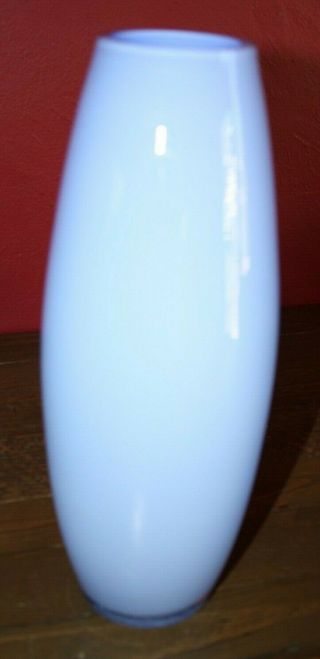 LSA INTERNATIONAL BLUE MOUTH BLOWN GLASS VASE - HAND CRAFTED IN POLAND 2