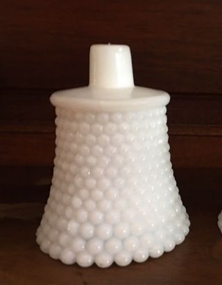 Hobnail milk glass votive candle holder 2