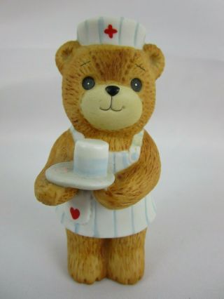 Ceramic Bear Nurse By Enesco Nurse Holding Tray Lucy Rigg 1980 Lucy And Me