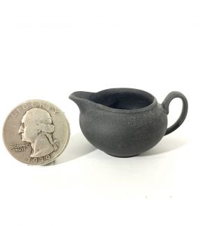 Wedgwood Black Basalt Jasperware 1 " Creamer For Miniature Tea Set Mini F/s