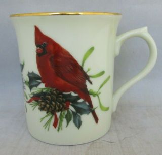 Lenox Winter Greetings Coffee Mug Cardinals Birds