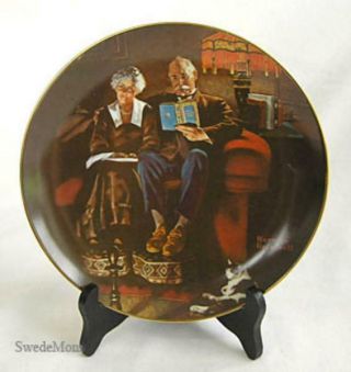 Norman Rockwell Plate Evening 
