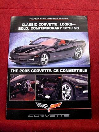 Franklin Brochure - 2005 Corvette C6 Convertible