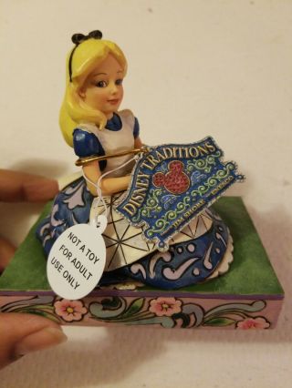 Jim Shore Disney Awaiting An Adventure Figurine Alice In Wonderland