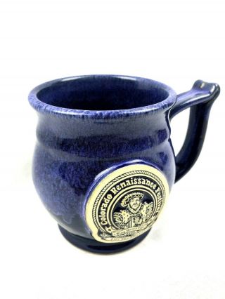 Colorado Renaissance Festival Mug Cup 2009 King Henry VIII Lift Thy Spirits Blu 2
