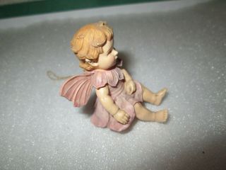 Cicely Mary Barker Flower Fairy Child Ornament 2000 Pink 1 3/4 