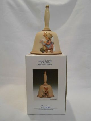 Goebel - M.  J.  Hummel Annual Bell 1990 In Bas - Relief - Thirteenth Edition