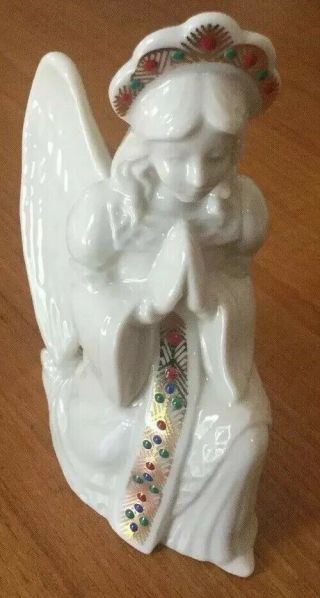 Lenox China Jewels Nativity Kneeling Angel 1995 Usa