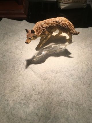 Franklin Alaska Conservation Timber Wolf Statue Figurine Wildlife Winter