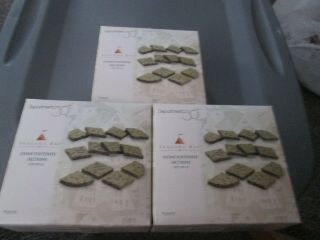 Dept 56 Seasons Bay - Stone Footpath Sections Set Of 12 Retired 3 Boxes