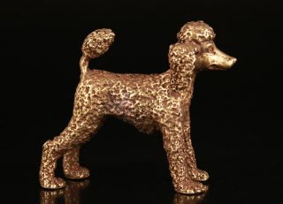 Chinese Bronze Figurine Statue Animal Dog Mascot Collect Gift Old