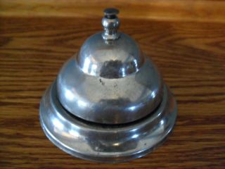 Old Metal Service Bell - Ring For Service Heavy Vintage Bell