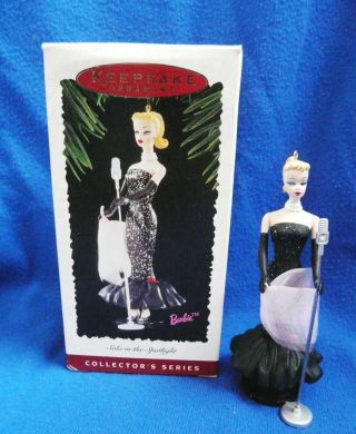 Hallmark Ornament Barbie " Solo In The Spotlight " 2nd In The Barbie Series 1995