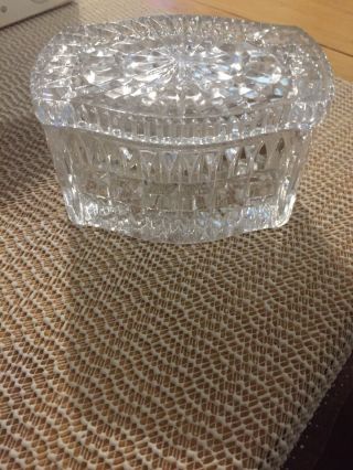 Vintage Crystal Trinket Box