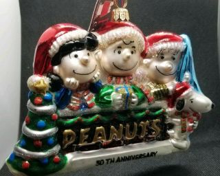Pre Owned Polonaise By Komozja Peanuts 50th Anniversary Holiday Ornament Ap1177
