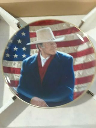 Limited Edition Franklin Plate " John Wayne Cowboy Legend "
