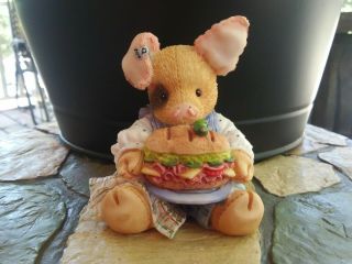 1994 Enesco This Little Piggy Ate Roast Beef Figurine Tlp