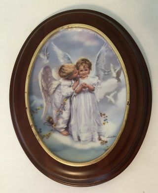 1999 Angel Kisses By Sandra Kuck Plate 11941b Bradford Exchange