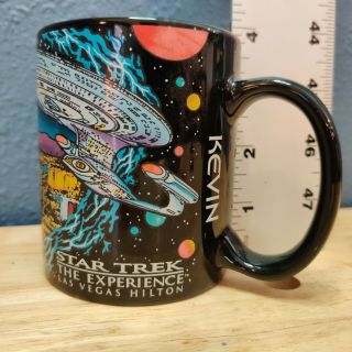 Star Trek Kevin Coffee Cup Mug Las Vegas Name Black 1997
