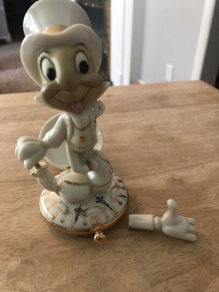 Disney Showcase Jiminy Cricket Lenox Ivory Porcelain Figurine -