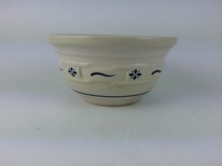 Longaberger Pottery Small Mixing Bowl Classic Blue Usa