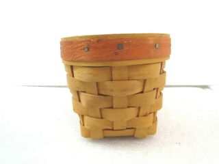 Longaberger 1999 Candy Corn Handwoven Basket with Liner 3