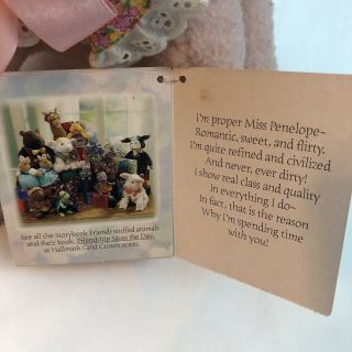 Hallmark Crayola Storybook Friends Penelope Pig plush with tag 1997 Vintage 4