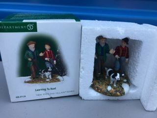 Department 56 Learning To Hunt Village Series In The Box