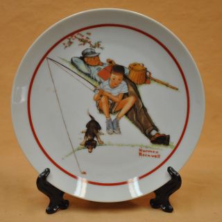 Norman Rockwell Porcelain Collector Plate Waiting For Dinner Special Edition 6.  5