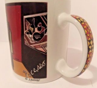 Chaleur Master Cubists Pablo Picasso " Three Musicians " D.  Burrows Coffee Tea Mug