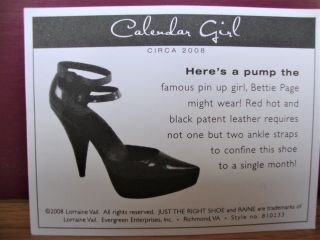 Just The Right Shoe - Calendar Girl 5