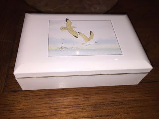 Otagiri Seabreeze Musical Wind Up Jewelry Box Plays More.  Japan