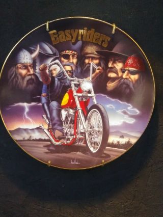 Easy Riders Collectors Plate (the Brotherhood Of Biking)