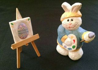 Midwest Of Cannon Falls Eddie Walker Easter Rabbit Bunny Artist With Easel