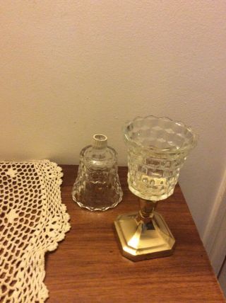 HOME INTERIOR SET OF 2 LADY LOVE VOTIVE CUPS / CANDLE HOLDERS WITH DIAMOND CUT 3