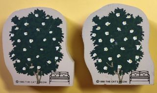 Cats Meow Village Accessories Magnolia Trees Set Of 2