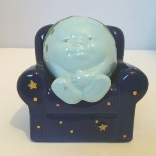 Clay Art Earth Sitting In A Chair Of Stars/planets/cosmos Salt & Pepper Shakers