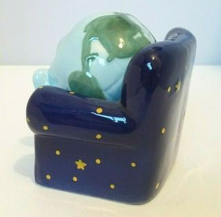 Clay Art Earth Sitting in a Chair of Stars/Planets/Cosmos Salt & Pepper Shakers 4