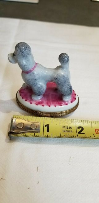 Limoge Porcelain Trinket Box - Poodle