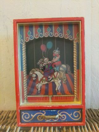 Otagiri Japan Musical Box 12/25 Clown Dancing Horse French Can Can