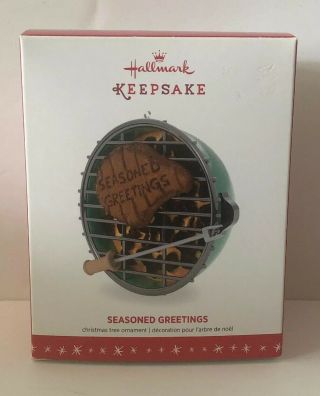 Hallmark Keepsake 2016 Seasoned Greetings Christmas Ornament Steak Cook Grill