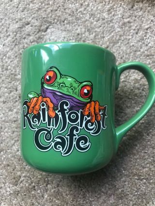 Rainforest Cafe Mug 1999 Cha Cha Oversized Green Frog Cup Coffee Mug Fast Ship