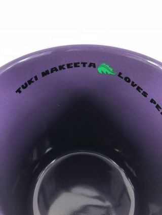 Rainforest Cafe TUKI MAKEETA Elephant Purple Collectible Large Coffee Mug 3